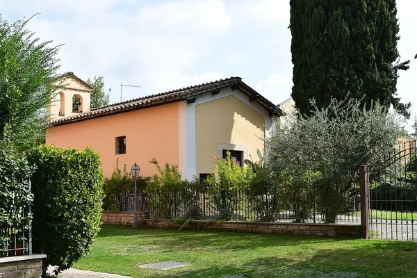 The chapel of La Giustiniana, along Via Cassia in north Rome